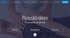 Desktop Screenshot of plexusklinikken.no