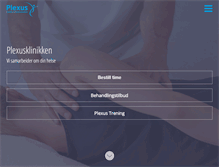Tablet Screenshot of plexusklinikken.no